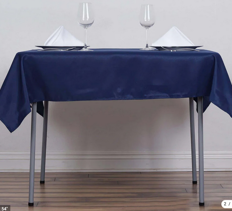 square tablecloths (navy blue) - 54