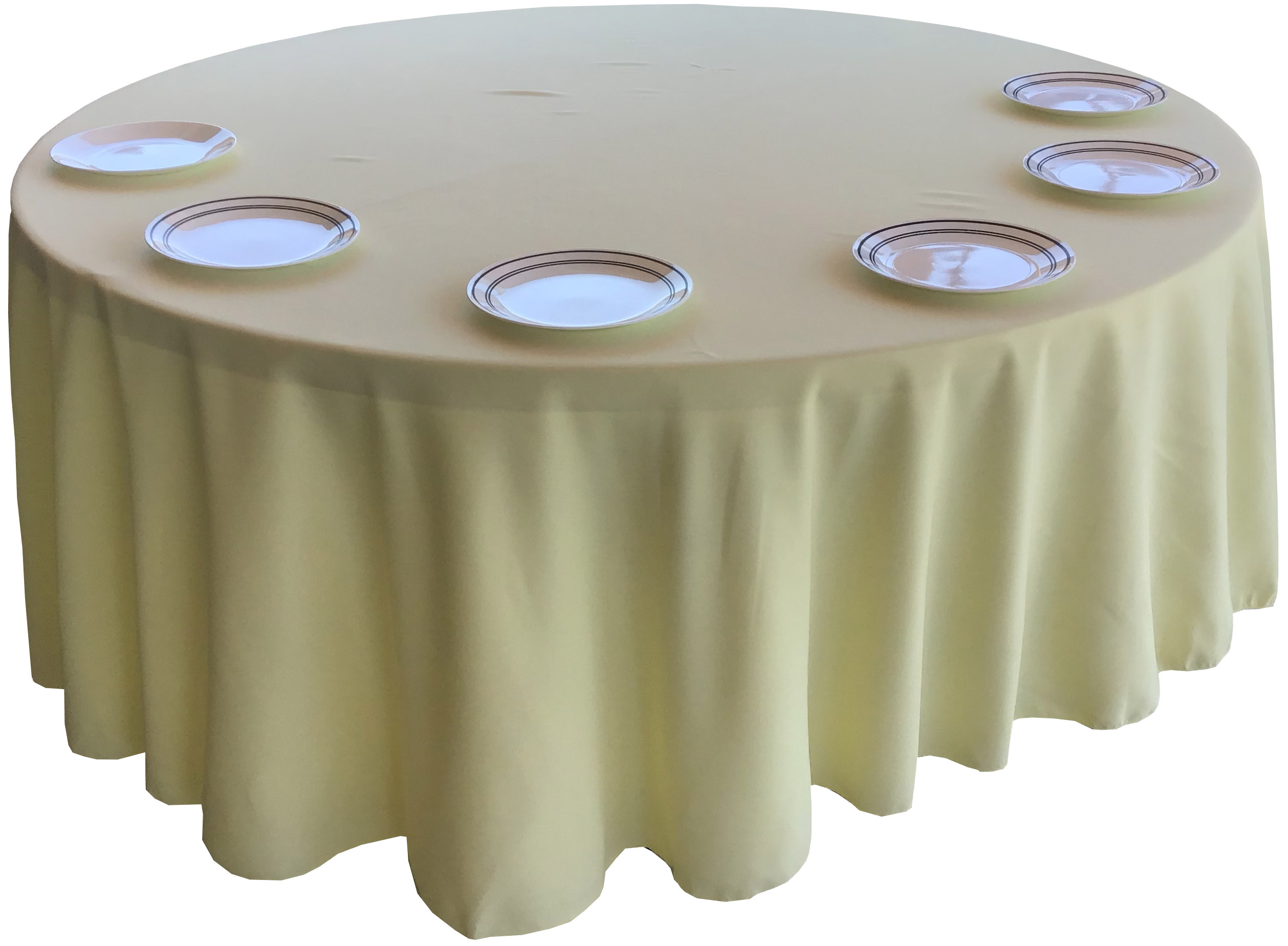 round tablecloths (butter) - 120