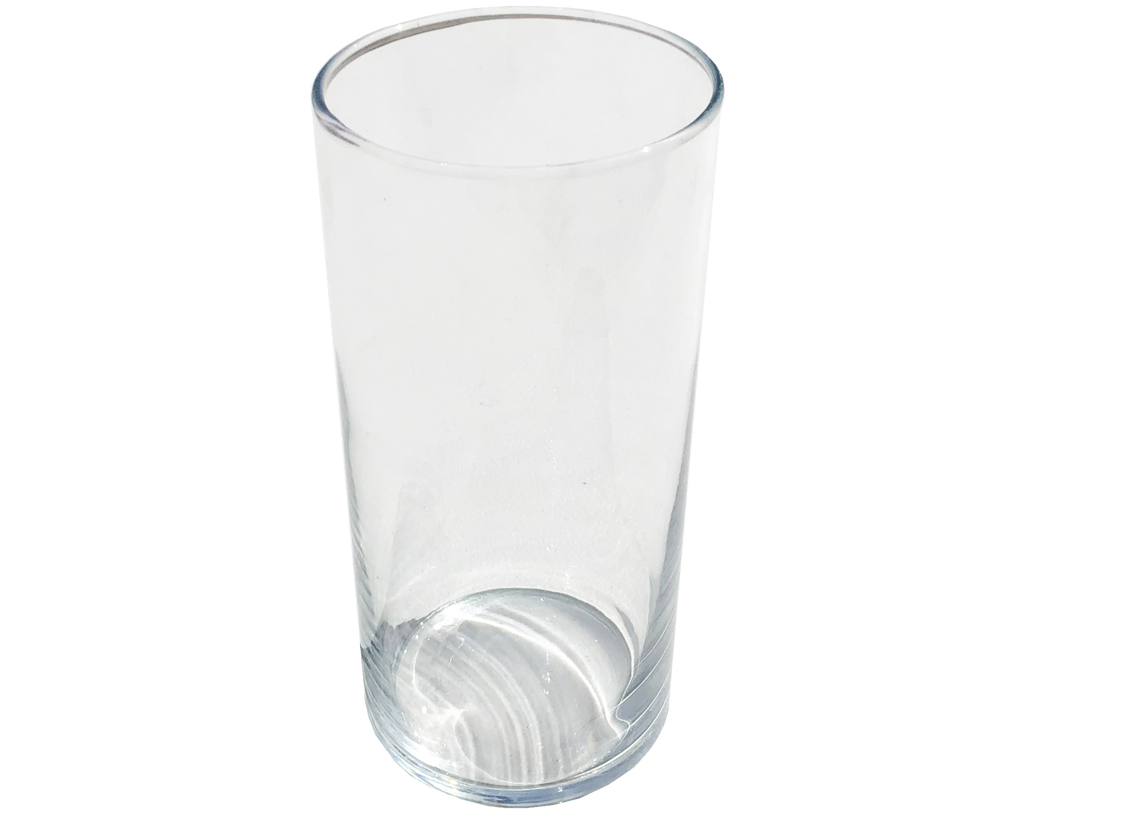 cylindrical glass vase - 7.25 x 3.25