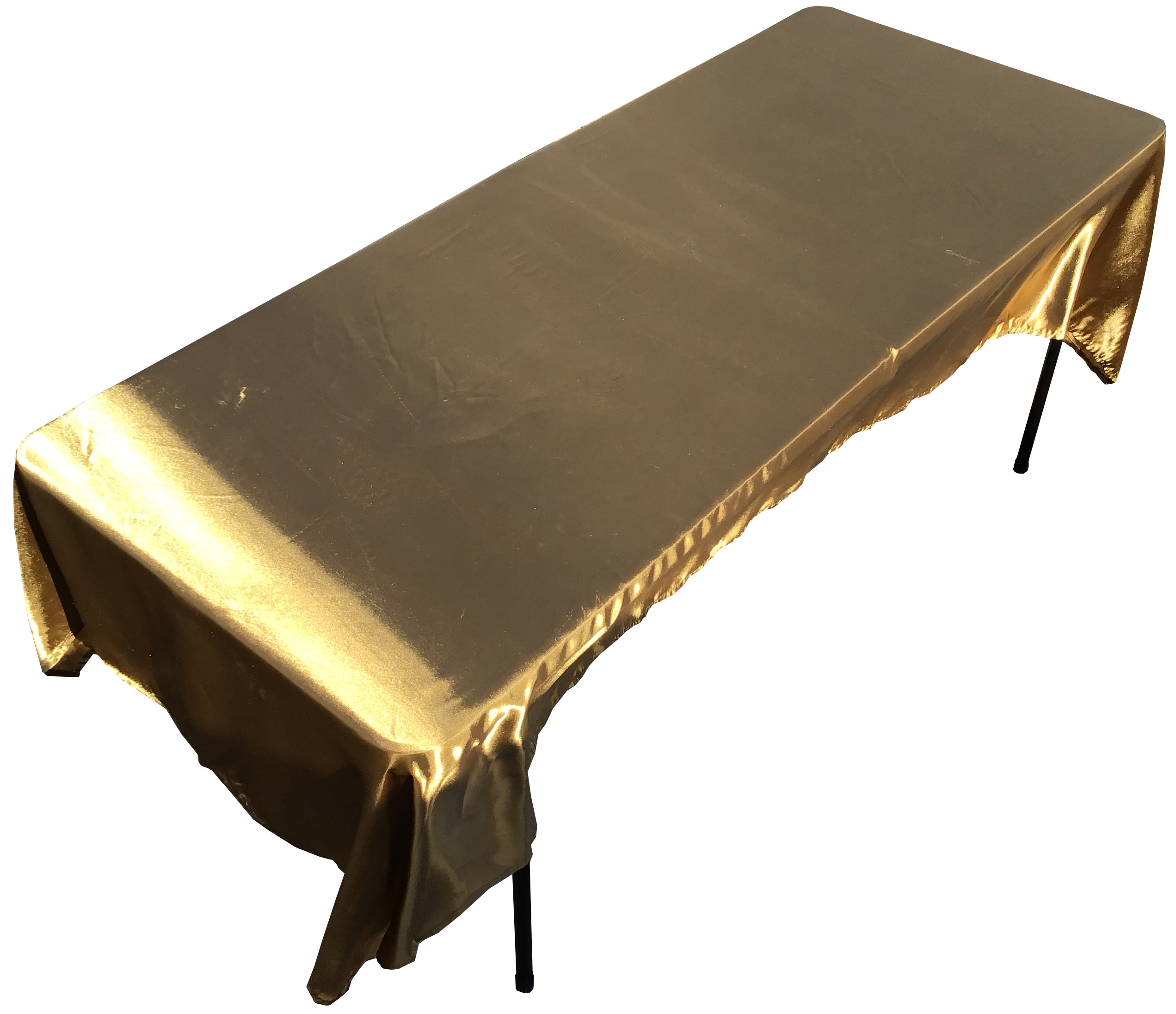 rectangle tablecloths (gold, smooth satin) - 60 x 102