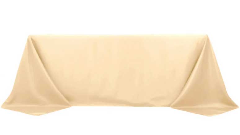 rectangle tablecloths (beige) - 90 x 132