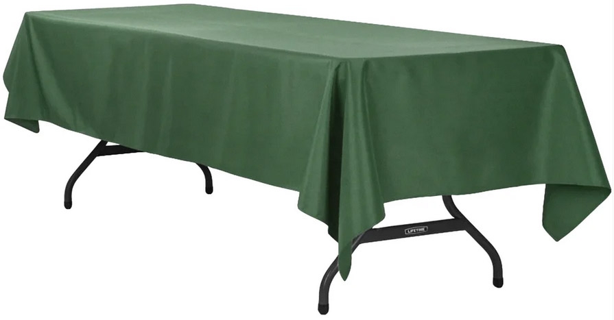 rectangle tablecloths (forest green) - 60 x 120